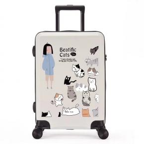 UV Printing Customized DIY picture ABS+PC Trolley suitcase set