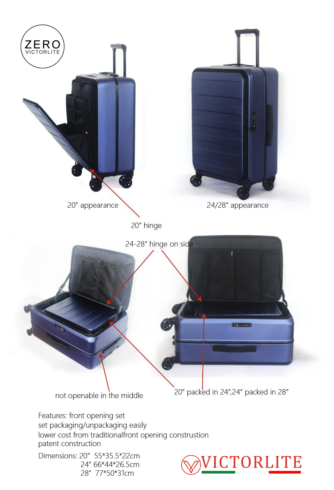 Sustainable rPET Suitcase
